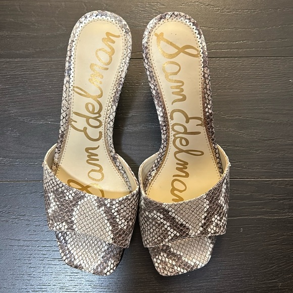 Sam Edelman Tesma Wedge in Truffle Multi Snake - Picture 4 of 6